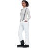 imageGS SNOWING Womens Insulated Snow Pants Waterproof Windproof Snowboard Ski Bibs with Detachable SuspendersWhite