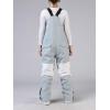 imageGS SNOWING Womens Snow Bibs Ski Pants Waterproof Windproof Insulated Ripstop Snowboarding Overalls for Winter SportGrey