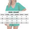 imageGS SNOWING Womens V Neck Shorts Rompers Summer Casual Short Sleeve Chiffon One Piece Jumpsuits with Pockets