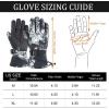 imageMen and Women Ski Gloves Winter Waterproof Windproof Outdoor Sport Snow Skiing GlovesBlack