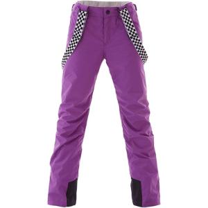 imageGS SNOWING Womens Insulated Snow Pants Waterproof Windproof Snowboard Ski Bibs with Detachable SuspendersPurple