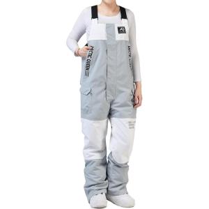 imageGS SNOWING Womens Snow Bibs Ski Pants Waterproof Windproof Insulated Ripstop Snowboarding Overalls for Winter SportGrey