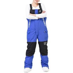 imageGS SNOWING Womens Snow Bibs Ski Pants Waterproof Windproof Insulated Ripstop Snowboarding Overalls for Winter SportRoyal Blue
