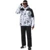 imageGS SNOWING Mens Jacket and Pants Set Insulated Waterproof Waterproof Snowboard Snowsuits for Snow Sport01huablack