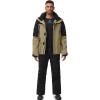 imageGS SNOWING Mens Jacket and Pants Set Insulated Waterproof Waterproof Snowboard Snowsuits for Snow Sport01kkblack