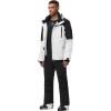 imageGS SNOWING Mens Jacket and Pants Set Insulated Waterproof Waterproof Snowboard Snowsuits for Snow Sport01whblack