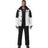 imageGS SNOWING Mens Jacket and Pants Set Insulated Waterproof Waterproof Snowboard Snowsuits for Snow Sport01whblack