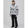 imageGS SNOWING Mens Jacket and Pants Set Insulated Waterproof Waterproof Snowboard Snowsuits for Snow Sport02whitegreen