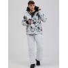 imageGS SNOWING Mens Jacket and Pants Set Insulated Waterproof Waterproof Snowboard Snowsuits for Snow Sport02whitewhite