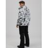 imageGS SNOWING Mens Jacket and Pants Set Insulated Waterproof Waterproof Snowboard Snowsuits for Snow Sport04black