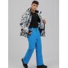 imageGS SNOWING Mens Jacket and Pants Set Insulated Waterproof Waterproof Snowboard Snowsuits for Snow Sport04blue