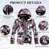 imageGS SNOWING Mens Jacket and Pants Set Insulated Waterproof Waterproof Snowboard Snowsuits for Snow Sport238black