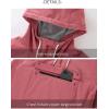 imageGS SNOWING Women and Men Pullover Hooded Insulated Ski Jacket Windproof Winter Warm Snow Coat for CoupleBean Red