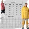 imageGS SNOWING Women and Men Pullover Hooded Insulated Ski Jacket Windproof Winter Warm Snow Coat for CoupleBean Red