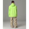 imageGS SNOWING Women and Men Pullover Hooded Insulated Ski Jacket Windproof Winter Warm Snow Coat for CoupleFluorescent Green