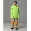 imageGS SNOWING Women and Men Pullover Hooded Insulated Ski Jacket Windproof Winter Warm Snow Coat for CoupleFluorescent Green