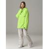 imageGS SNOWING Women and Men Pullover Hooded Insulated Ski Jacket Windproof Winter Warm Snow Coat for CoupleFluorescent Green