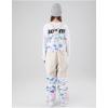 imageGS SNOWING Womens Ski Bib Pants Insulated Waterproof Snow Winter Warm Outdoor Snowboard OverallsColorful1