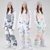 imageGS SNOWING Womens Ski Bib Pants Insulated Waterproof Snow Winter Warm Outdoor Snowboard OverallsColorful1
