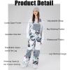imageGS SNOWING Womens Ski Bib Pants Insulated Waterproof Snow Winter Warm Outdoor Snowboard OverallsColorful1