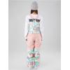 imageGS SNOWING Womens Ski Bib Pants Insulated Waterproof Snow Winter Warm Outdoor Snowboard OverallsColorful2