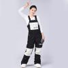 imageGS SNOWING Womens Snow Bibs Waterproof Insulated Snowboard Overalls Winter Warm Ski PantsBlack
