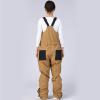 imageGS SNOWING Womens Snow Bibs Waterproof Insulated Snowboard Overalls Winter Warm Ski PantsBrown
