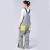 imageGS SNOWING Womens Snow Bibs Waterproof Insulated Snowboard Overalls Winter Warm Ski PantsGrey