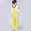 imageGS SNOWING Womens Snow Bibs Waterproof Insulated Snowboard Overalls Winter Warm Ski PantsYellow