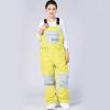 imageGS SNOWING Womens Snow Bibs Waterproof Insulated Snowboard Overalls Winter Warm Ski PantsYellow
