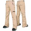 imageGS SNOWING Womens Winter Insulated Snow Pants Waterproof Windproof Ski Snowboard Pant for OutdoorKhaki