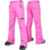 imageGS SNOWING Womens Winter Insulated Snow Pants Waterproof Windproof Ski Snowboard Pant for OutdoorPink