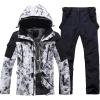 imageGS SNOWING Mens Jacket and Pants Set Insulated Waterproof Waterproof Snowboard Snowsuits for Snow Sport01huablack