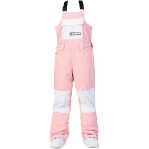 imageGS SNOWING Womens Snow Bibs Waterproof Insulated Snowboard Overalls Winter Warm Ski PantsPink