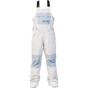 imageGS SNOWING Womens Snow Bibs Waterproof Insulated Snowboard Overalls Winter Warm Ski PantsWhite