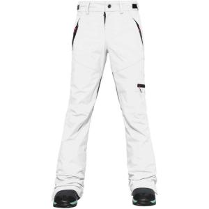 imageGS SNOWING Womens Winter Insulated Snow Pants Waterproof Windproof Ski Snowboard Pant for OutdoorWhite