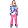 imageGS SNOWING Womens Ski Jackets Snowboard Coats Windproof Waterproof Insulated Warm Winter Mountain Hooded Jacket with Belt074