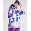 imageGS SNOWING Womens Ski Jackets Snowboard Coats Windproof Waterproof Insulated Warm Winter Mountain Hooded Jacket with Belt074