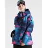 imageGS SNOWING Womens Ski Jackets Snowboard Coats Windproof Waterproof Insulated Warm Winter Mountain Hooded Jacket with Belt076