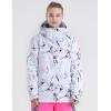 imageGS SNOWING Womens Ski Jackets Snowboard Coats Windproof Waterproof Insulated Warm Winter Mountain Hooded Jacket with Belt077