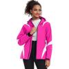 imageGS SNOWING Womens Ski Jackets Snowboard Coats Windproof Waterproof Insulated Warm Winter Mountain Hooded Jacket with BeltRose