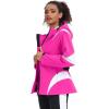 imageGS SNOWING Womens Ski Jackets Snowboard Coats Windproof Waterproof Insulated Warm Winter Mountain Hooded Jacket with BeltRose