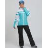 imageGS SNOWING Womens Ski Jackets and Pants Set Windproof Waterproof Insulated Snowsuit Winter Warm Snowboarding Snow Coat002blueblack