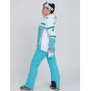 imageGS SNOWING Womens Ski Jackets and Pants Set Windproof Waterproof Insulated Snowsuit Winter Warm Snowboarding Snow Coat002blueblue