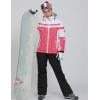 imageGS SNOWING Womens Ski Jackets and Pants Set Windproof Waterproof Insulated Snowsuit Winter Warm Snowboarding Snow Coat002pinkblack