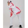 imageGS SNOWING Womens Ski Jackets and Pants Set Windproof Waterproof Insulated Snowsuit Winter Warm Snowboarding Snow Coat002pinkwhite