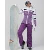 imageGS SNOWING Womens Ski Jackets and Pants Set Windproof Waterproof Insulated Snowsuit Winter Warm Snowboarding Snow Coat002purplepurple