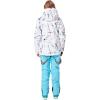 imageGS SNOWING Womens Ski Jackets and Pants Set Windproof Waterproof Insulated Snowsuit Winter Warm Snowboarding Snow CoatBlue