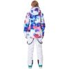 imageGS SNOWING Womens Ski Jackets and Pants Set Windproof Waterproof Insulated Snowsuit Winter Warm Snowboarding Snow CoatWhite02