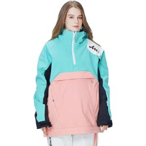 imageGS SNOWING Womens and Mens Ski Jacket Pullover Hooded Snowboard Jacket Windproof Warm Winter Mountain Outdoor Coat for Couple